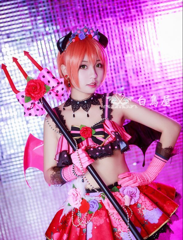 ラブライブ！ 小悪魔編覚醒後 小泉花陽 桜の恋 コスプレ 羽つき - www