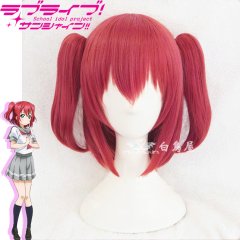 「コスプレウィッグ」ラブライブ! サンシャイン!!　黒澤ルビィ コスプレ ウィッグ　修正バージョン