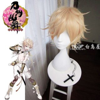 刀剣乱舞 にっかり青江 風 ウィッグ 刀剣 とうらぶ コスプレ キャラウィッグ コスプレウィッグ」刀剣乱舞 とうらぶ にっかり青江 コスプレ