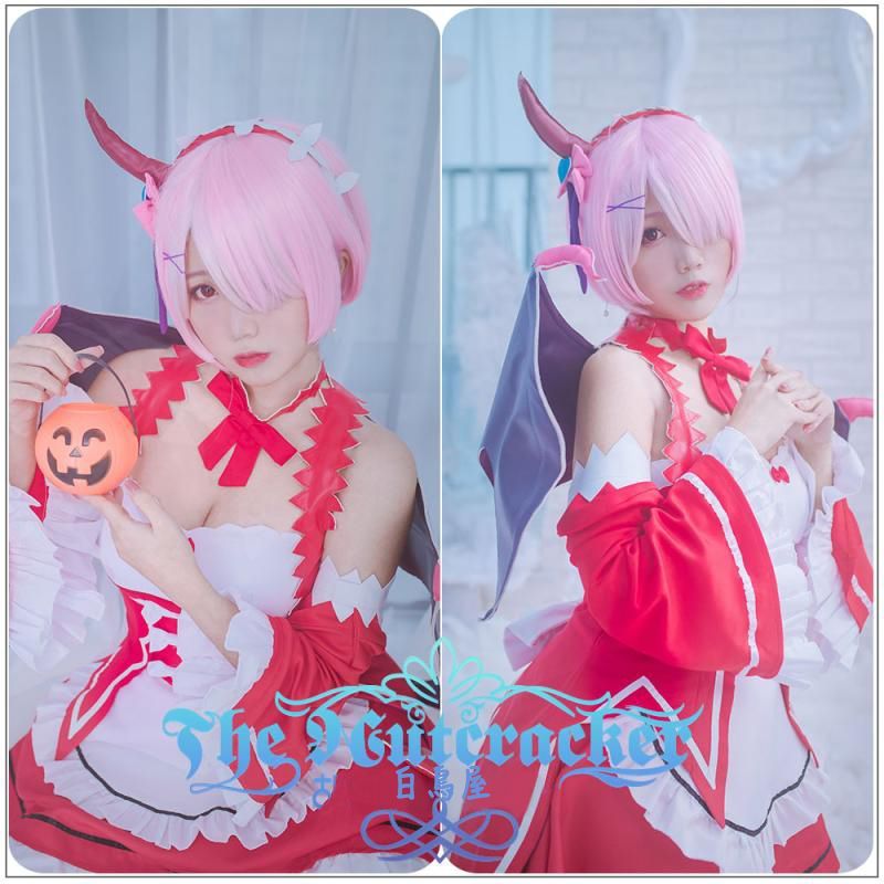 Re:ゼロから始める異世界生活 リゼロ コスプレ衣装 ラム 悪魔メイド服