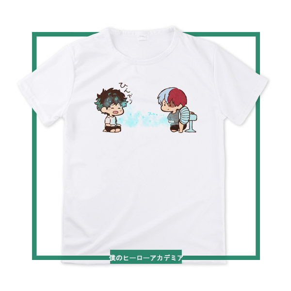 僕のヒーローアカデミア 緑谷出久x轟焦凍 イメージtシャツ